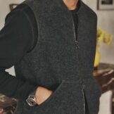 Asphalte Schurwollweste