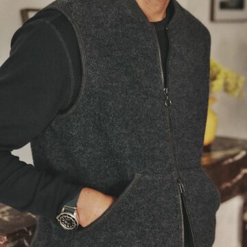 Asphalte Schurwollweste Asphalte Schurwollweste