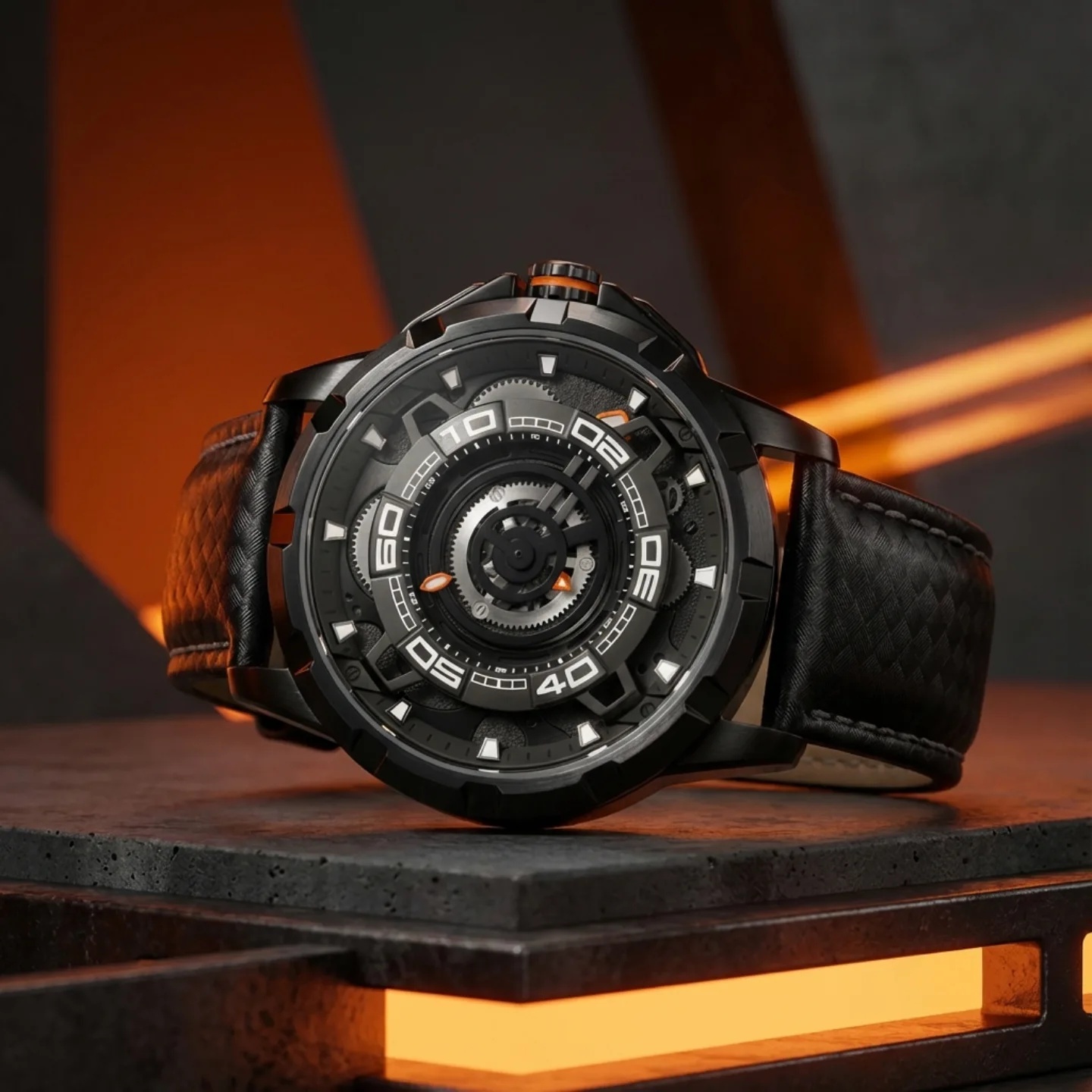 BERNY AM198M Skeleton Watch