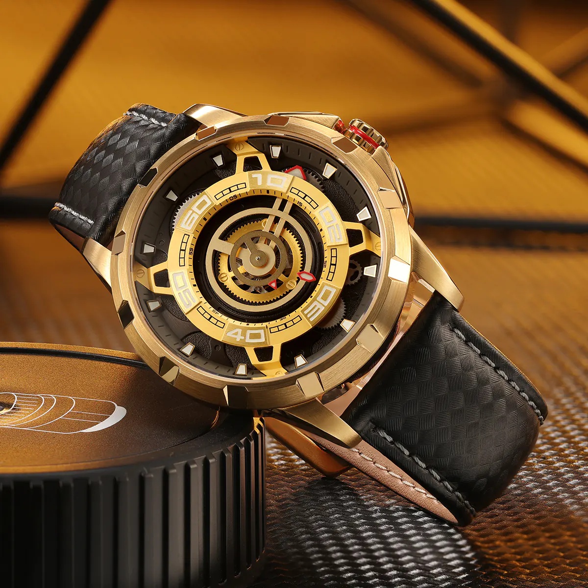 BERNY AM198M Skeleton Watch