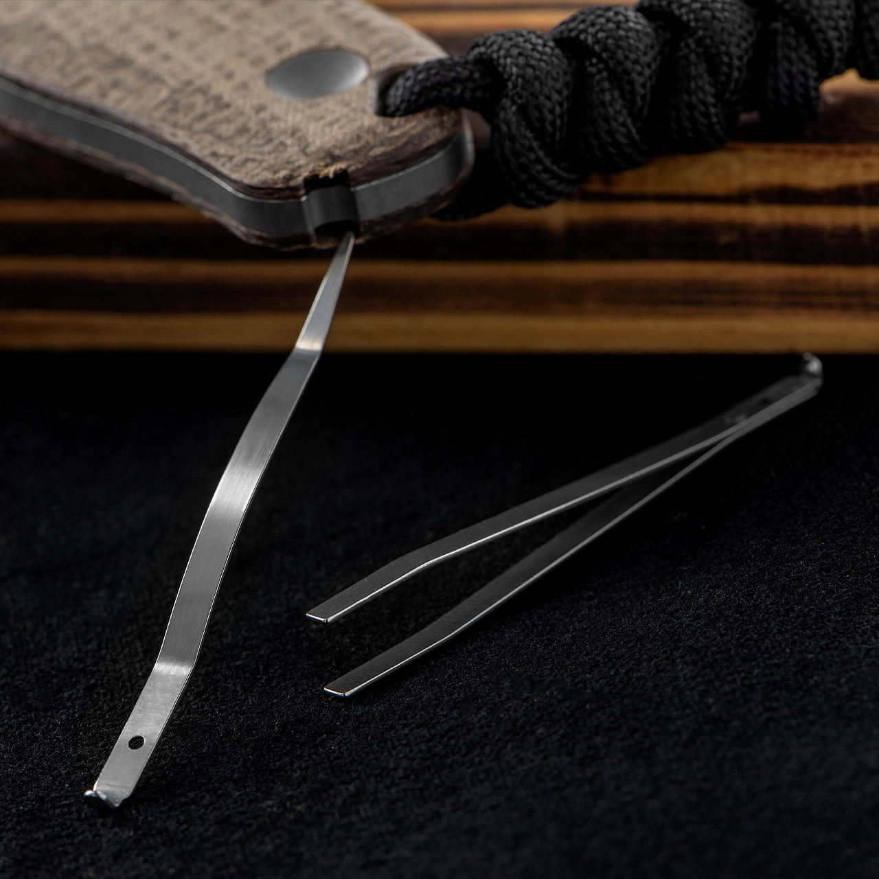 Kizer Drop Bear 1094A1 Burlap Micarta Fixed Blade