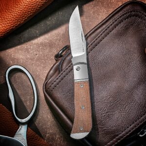 Kizer Trestle: Slipjoint Messer aus Titan und Micarta