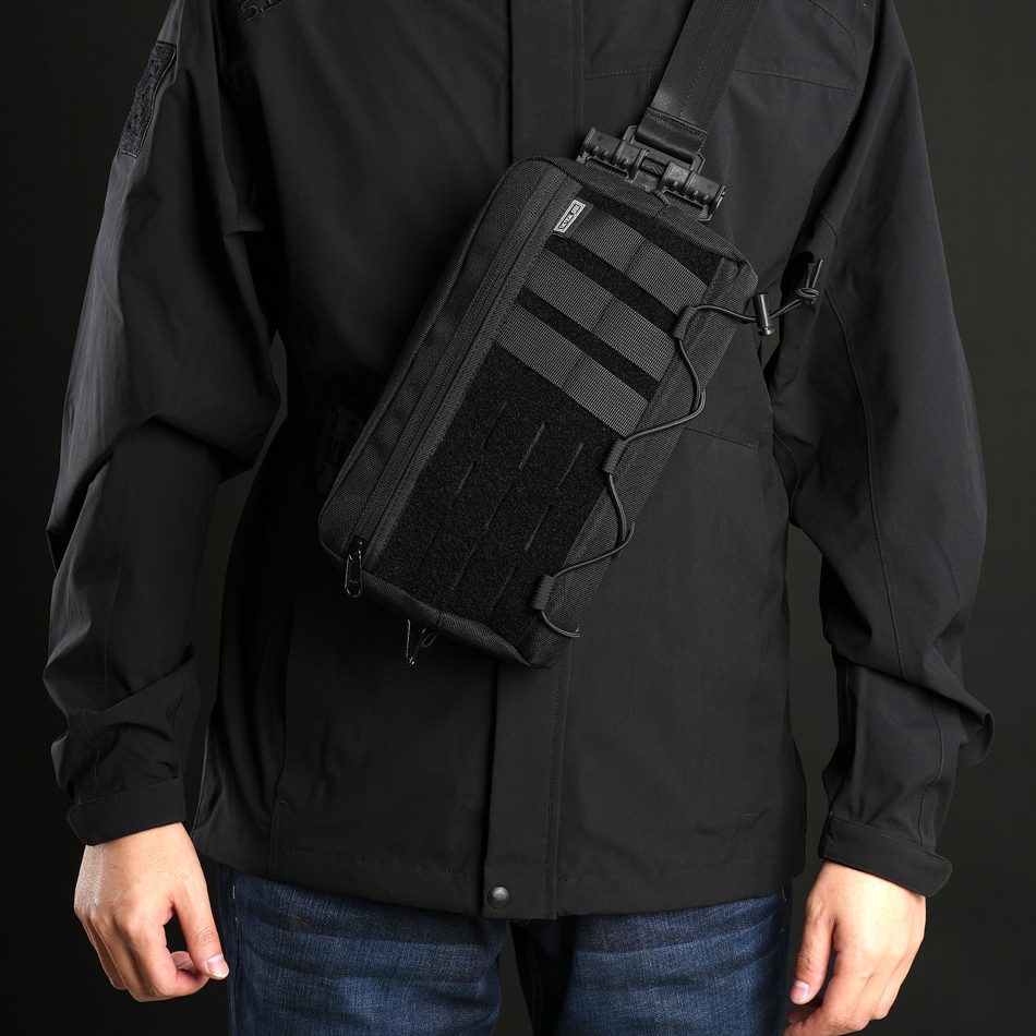 Sac De Rangement EDC TACTICAL_GEEK EXT14 – Léger, Compartiment RFID, Sangle Réglable, Pour Le Quotidien Et Les Voyages